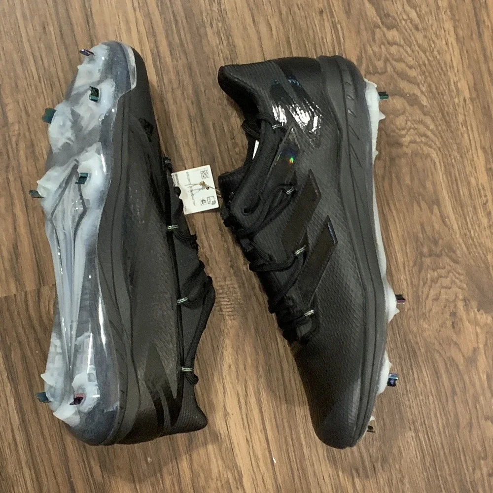 Adidas Adizero Afterburner 8 Metal Black Baseball Cleats Men's Size 15 GX2806